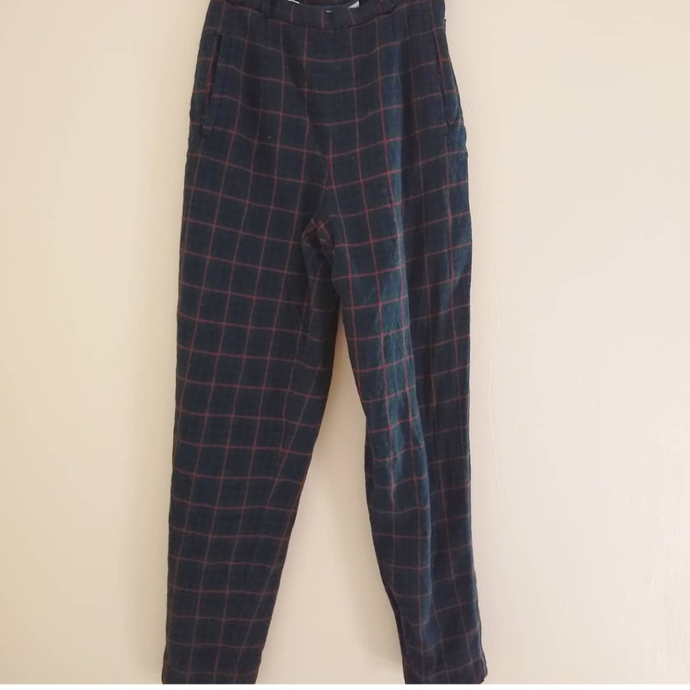 VTG Pendleton High Waist Wool Plaid Pants